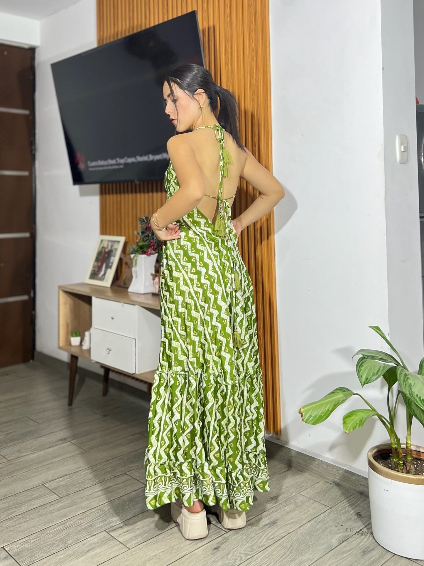 Vestido Alisha - Pistacho