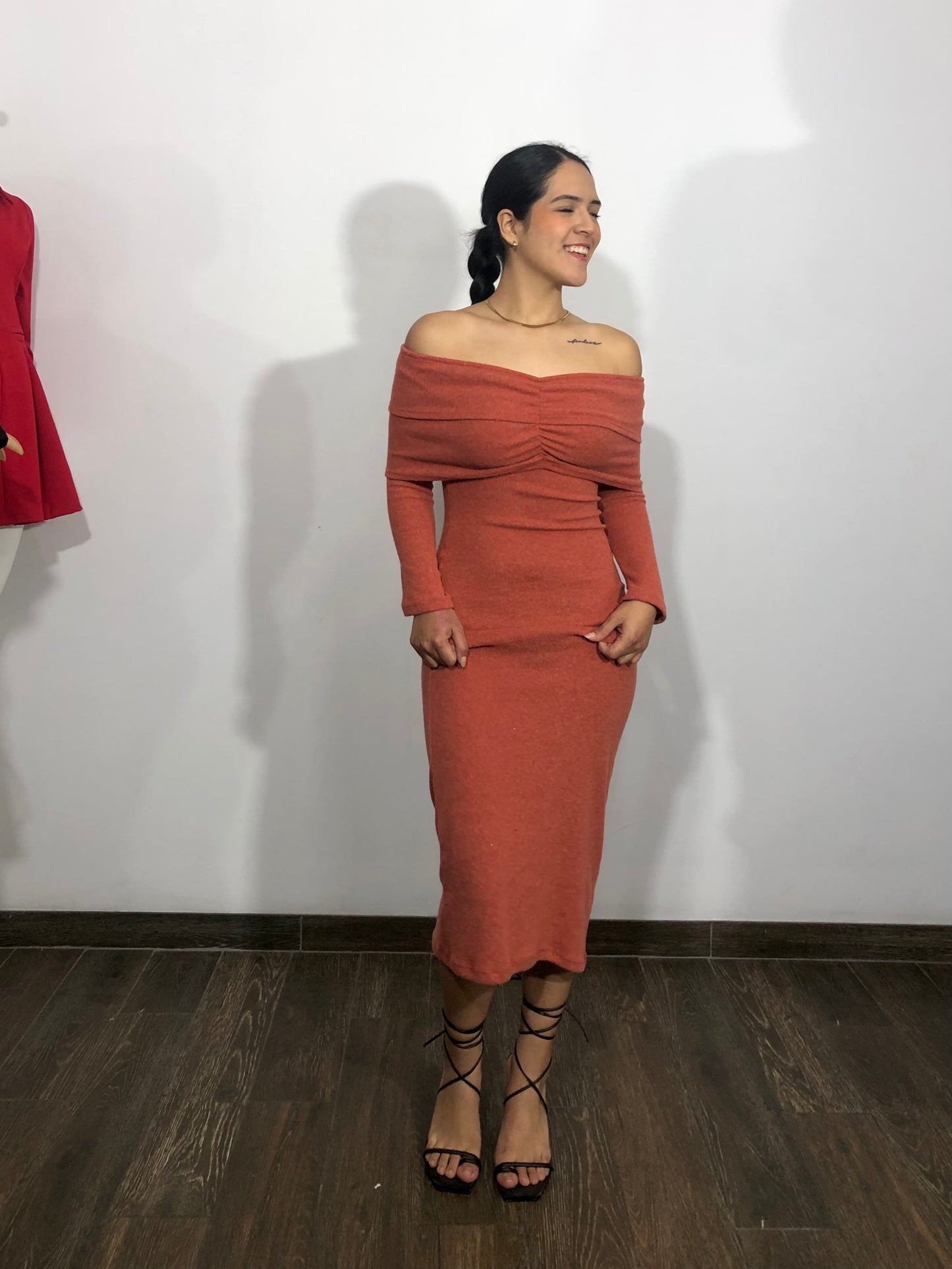 Aurora dress - Terracota