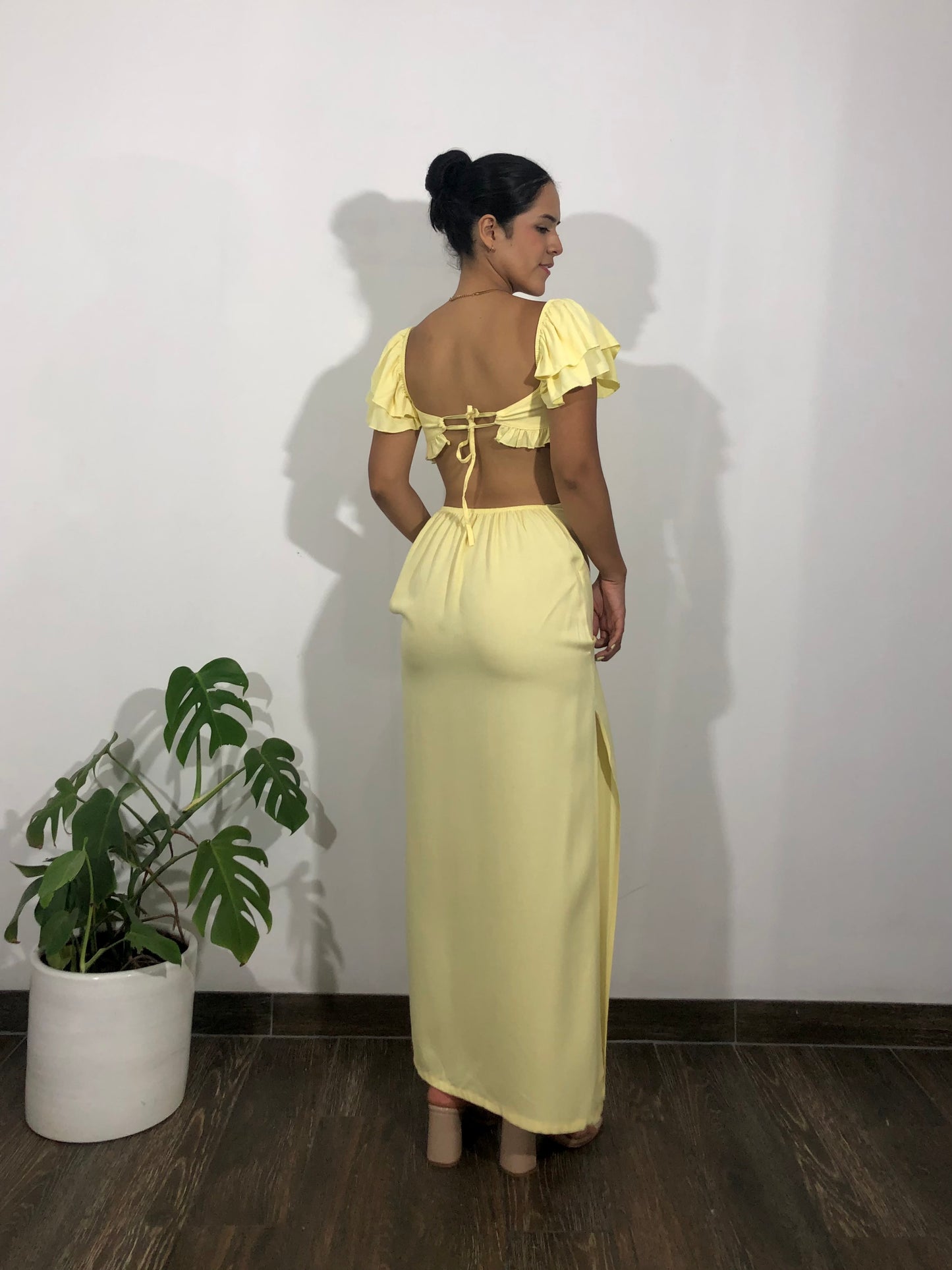 Kira dress - Baby yellow