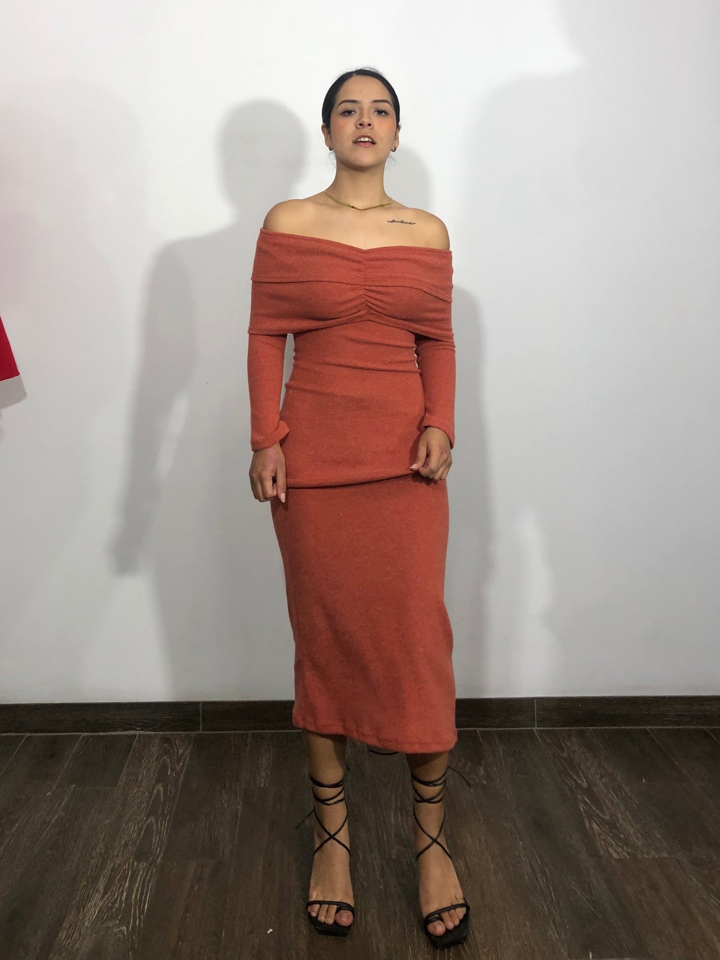 Aurora dress - Terracota