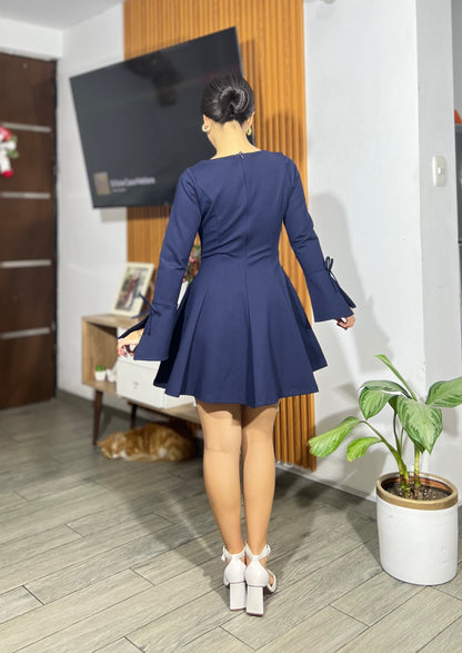 Vestido Eugenia - Azul Marino