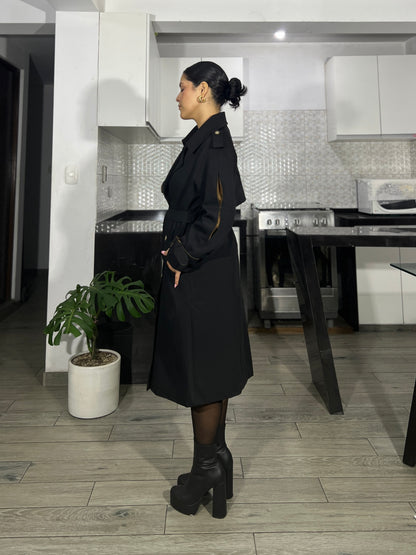TRENCH COAT VALENTINA - NEGRO