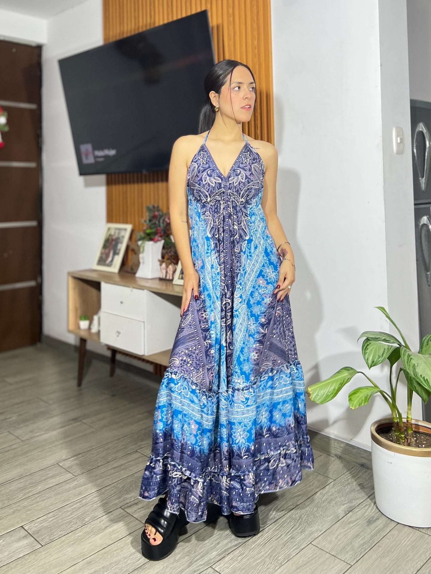 Vestido Alisha - Celeste