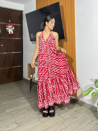 Vestido Alisha - Fresa