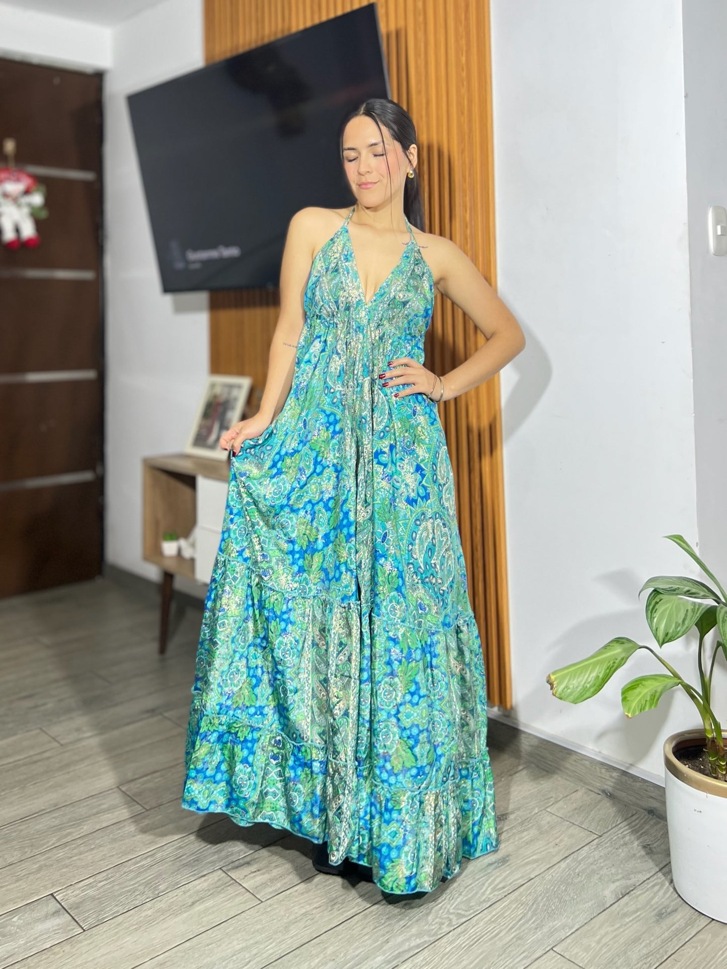 Vestido Alisha - Turquesa