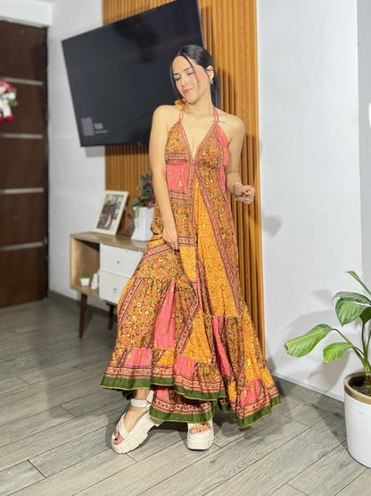 Vestido Alisha - Mandarina