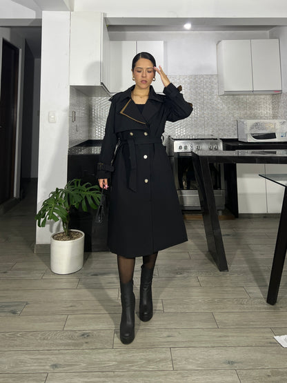 TRENCH COAT VALENTINA - NEGRO