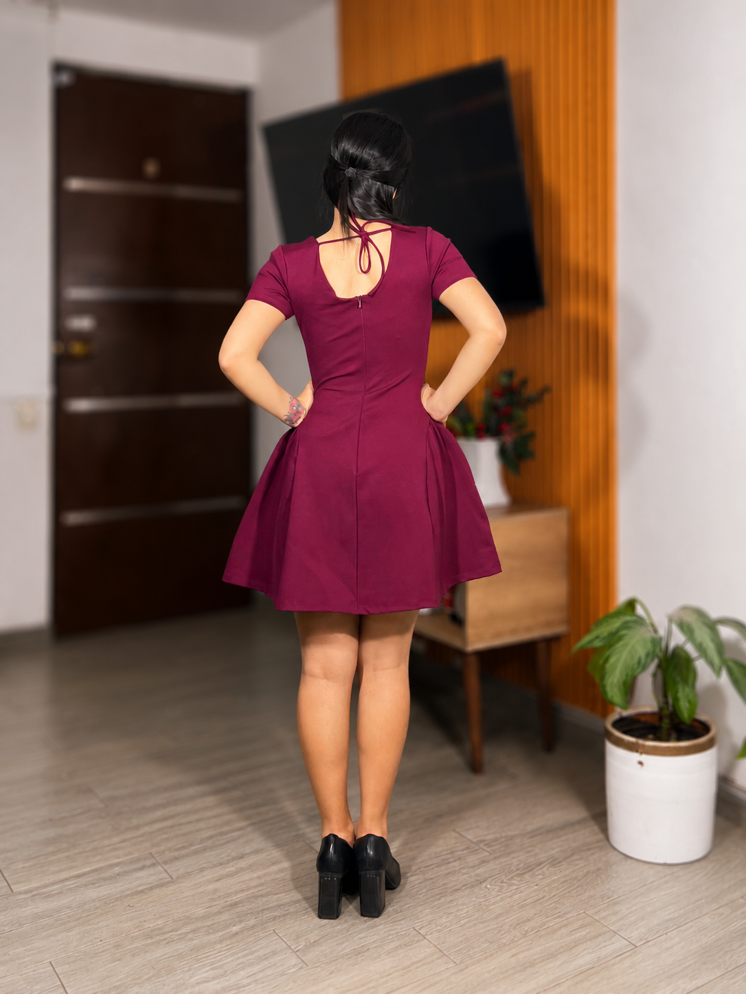 Vestido Micaela - Vino