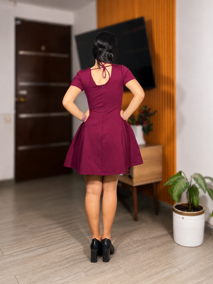 Vestido Micaela - Vino